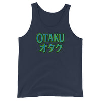 Otaku オタク Japanese Culture design on men's tank top, front view