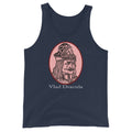 Vlad the Impaler design on men's tank top, front view