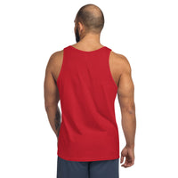 Men's tank top, back view