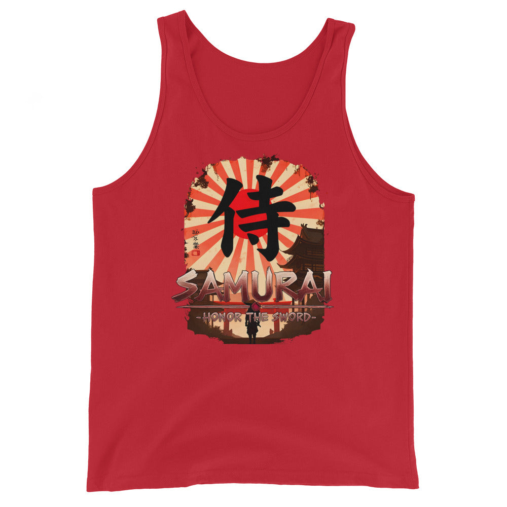 Anime Samurai Warrior Honor The Sword Men's Tank Top Shirt