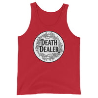Death Dealer design on men's tank top, front view