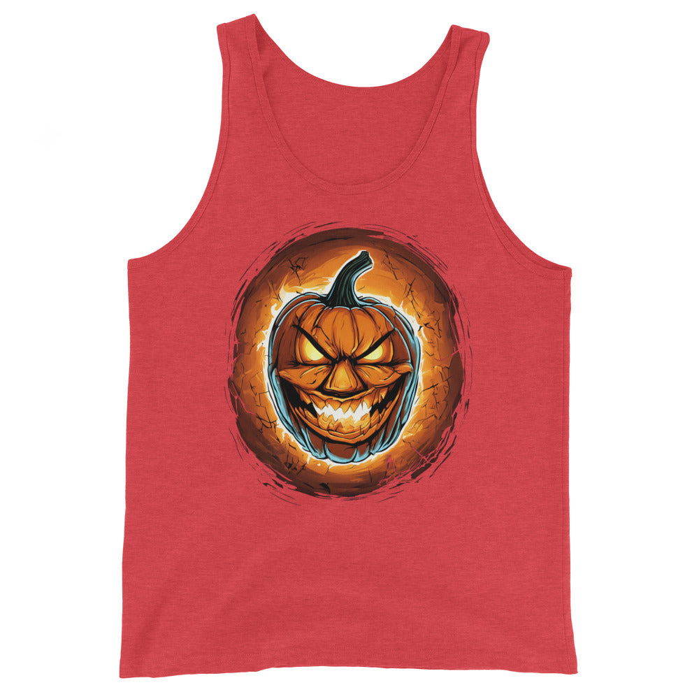 Halloween Fire Pumpkin Jack O Lantern Season Men's Tank Top Shirt
