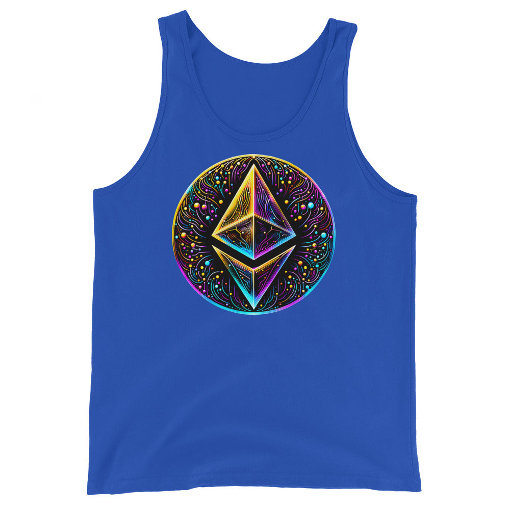 Whimsical Ethereum ETH Altcoin Crypto Symbol Men's Tank Top Shirt