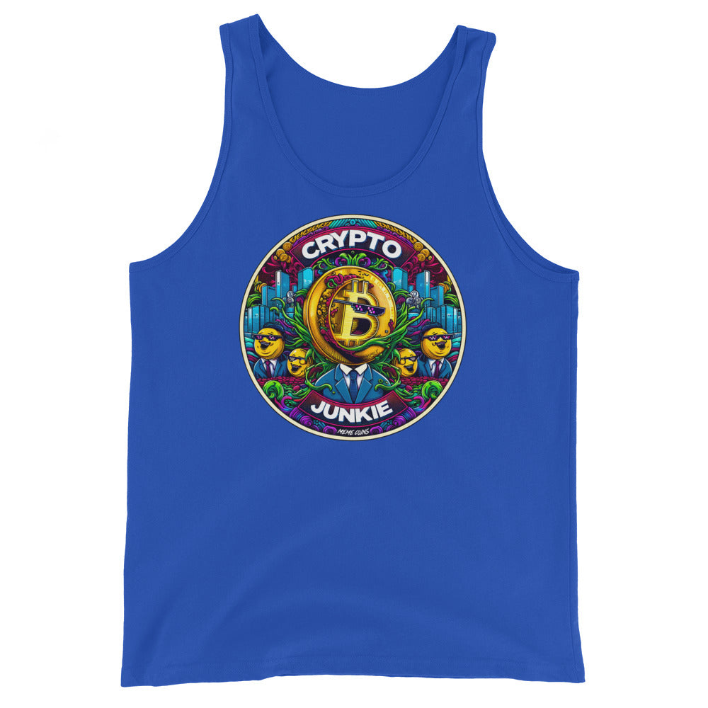 Meme Coins Rule! Crypto Junkie Bitcoin Altcoins Men's Tank Top Shirt