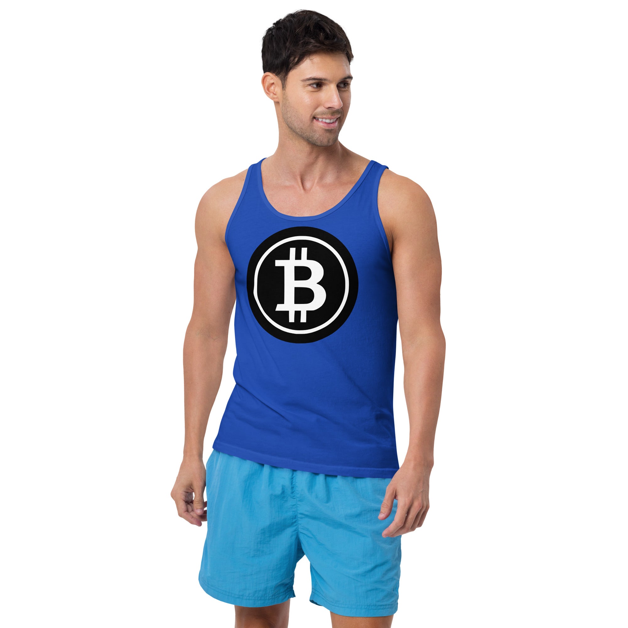 BTC Bitcoin Crypto Symbol Men's Tank Top Shirt