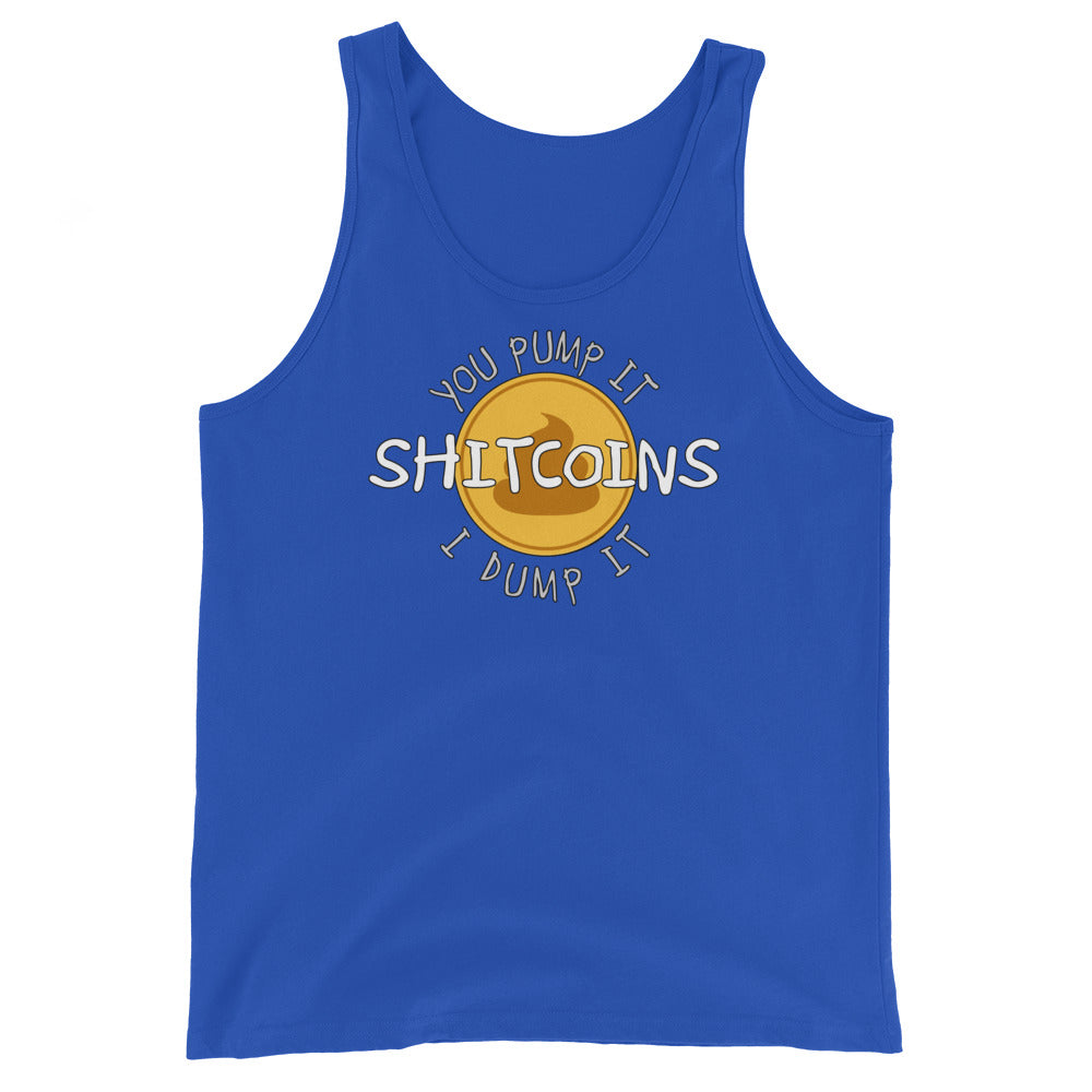 Shitcoins Pump and Dump Crypto Meme Coins Men's Tank Top Shirt