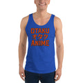Otaku オタク Anime design on men's tank top, front view