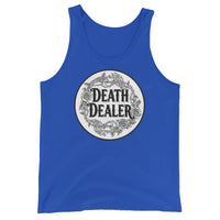 Death Dealer design on men's tank top, front view