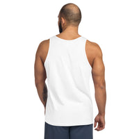 Men's tank top, back view