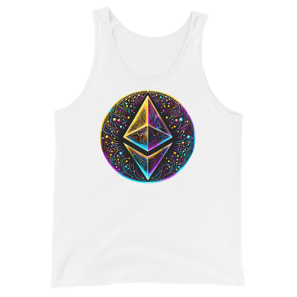 Whimsical Ethereum ETH Altcoin Crypto Symbol Men's Tank Top Shirt