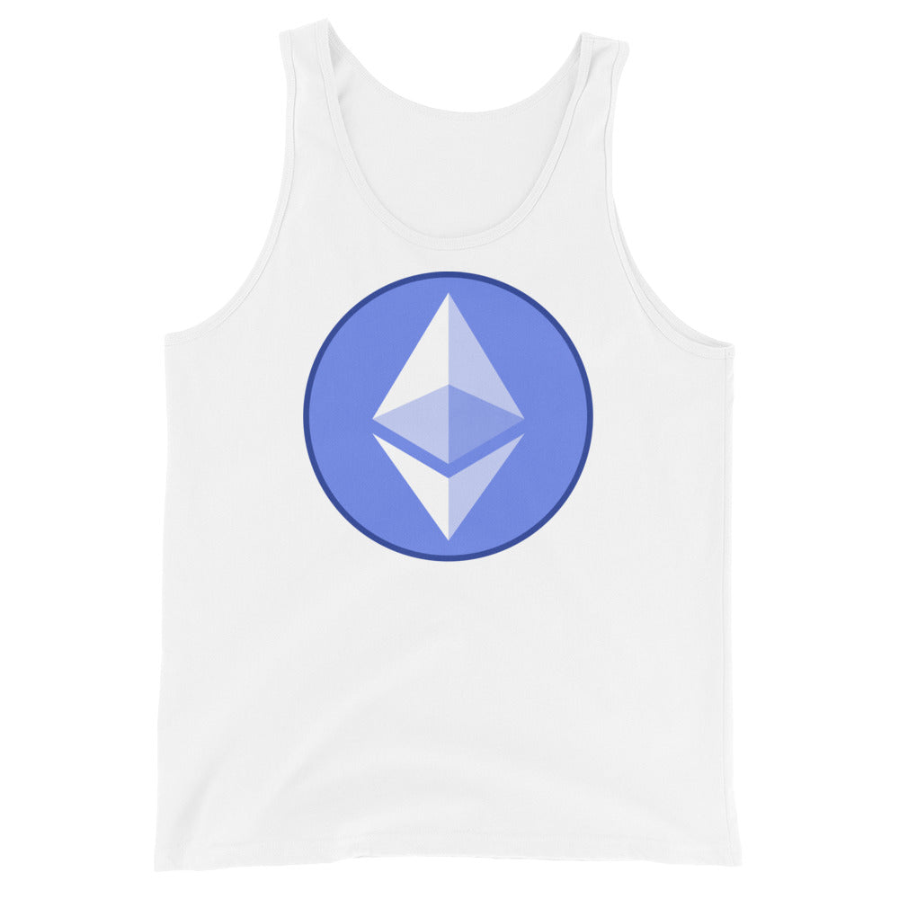 ETH Ethereum Round Logo Cryptocurrency Symbol Men's Tank Top Shirt