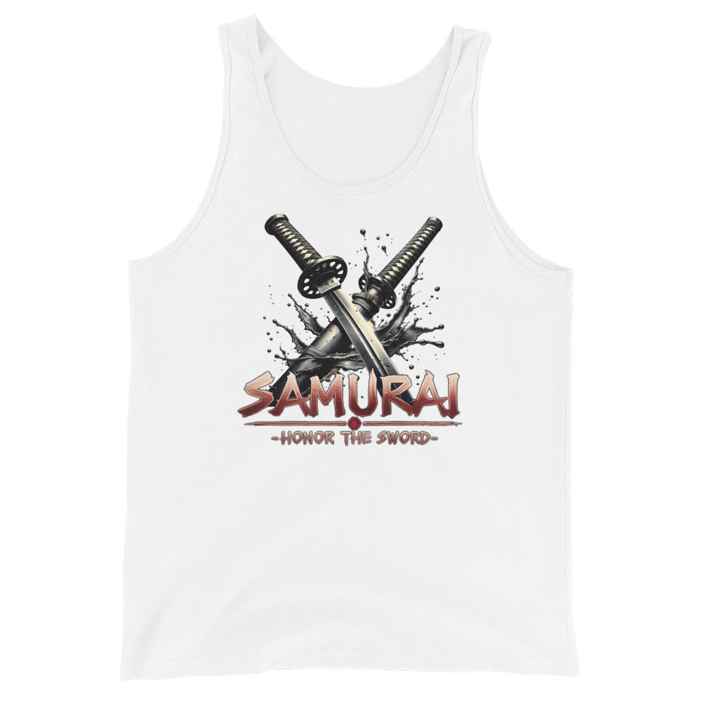 Splash Katana Swords Samurai Warrior Men's Tank Top Shirt