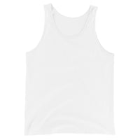 Sword Kanji 刀 design on men's tank top, front view