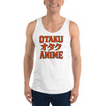 Otaku オタク Anime design on men's tank top, front view