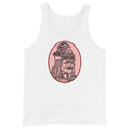 Vlad the Impaler design on men's tank top, front view