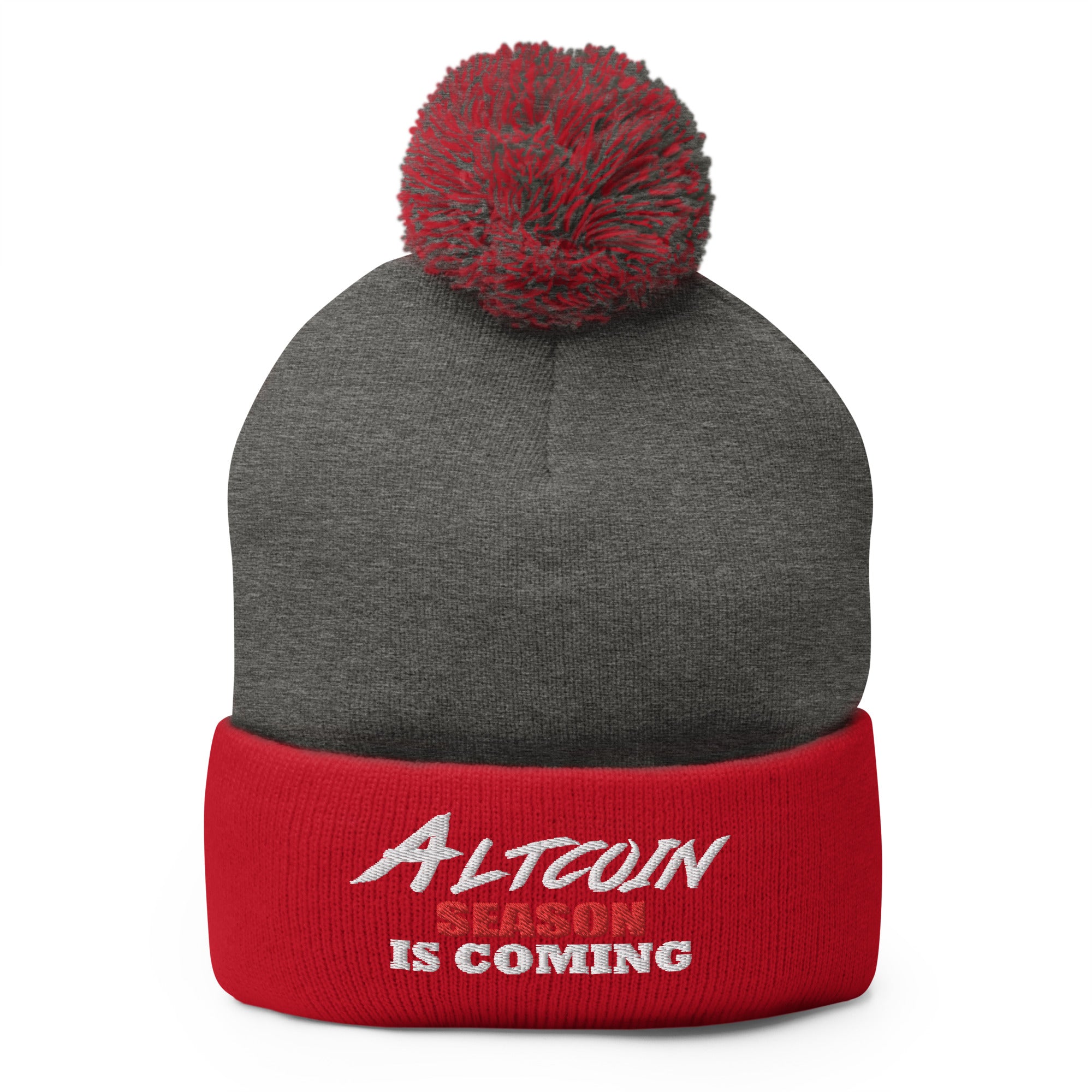 Altcoin Season Is Coming Crypto Bull Run Pom-Pom Beanie Cap