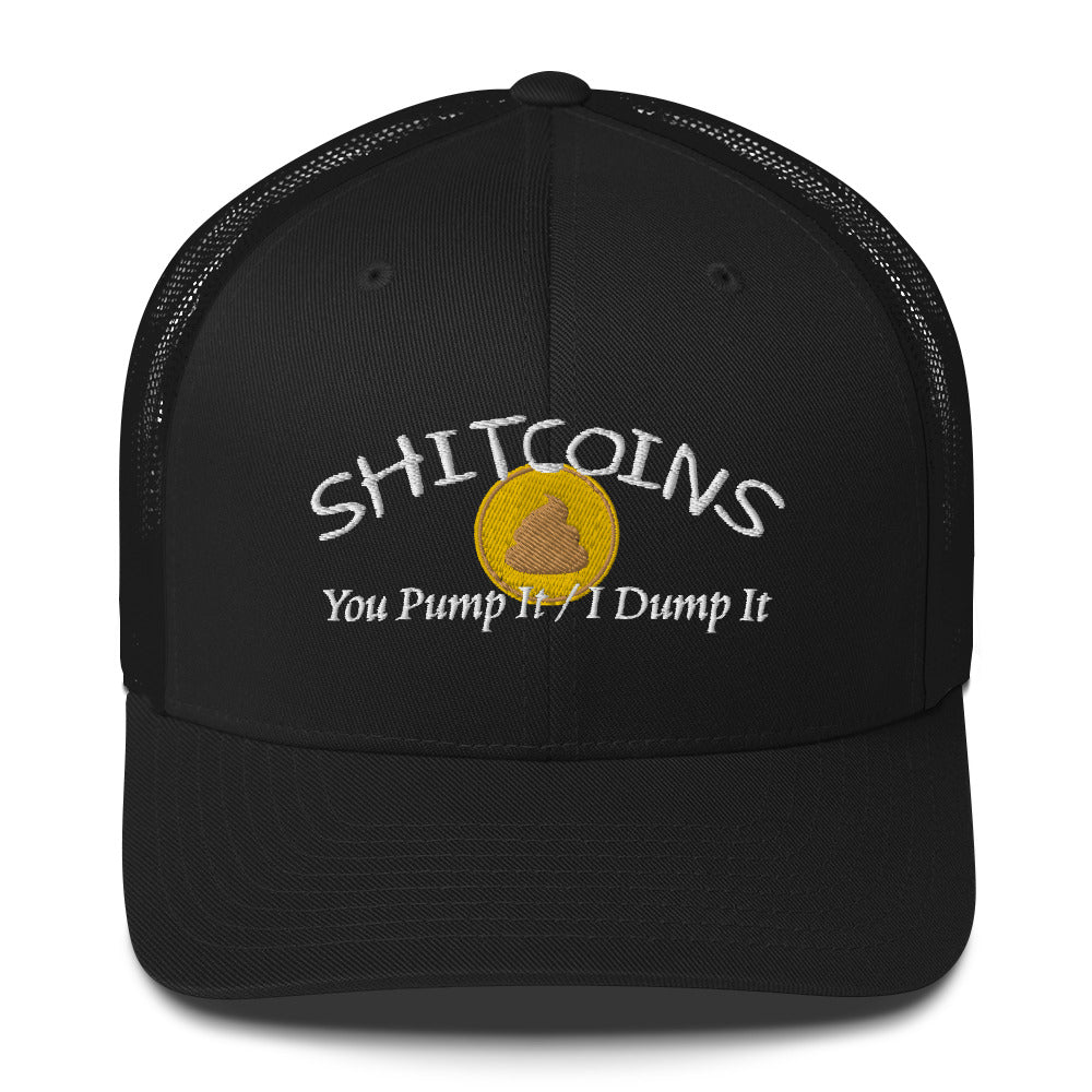 Shitcoins Pump and Dump Meme Coins Tokens Crypto Trucker Cap Snapback Hat