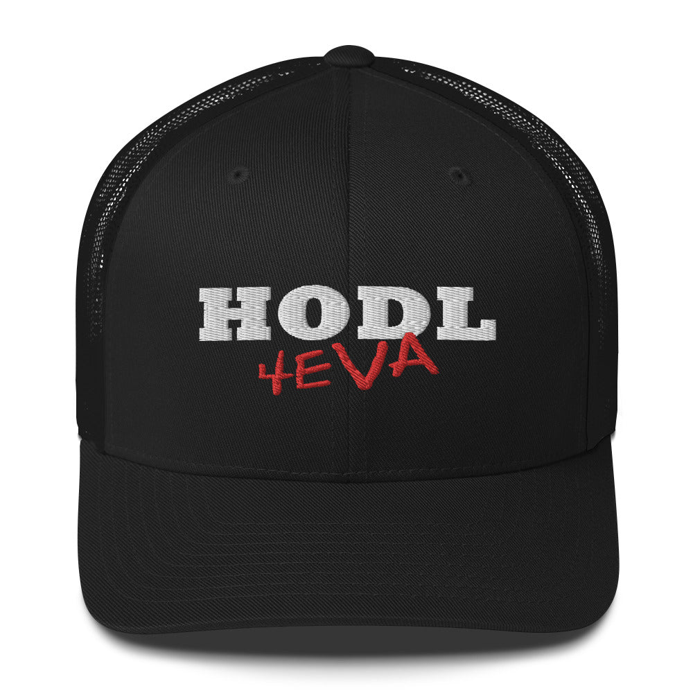HODL Diamond Hands Your Crypto 4Eva Bitcoin Ethereum Trucker Cap Snapback Hat