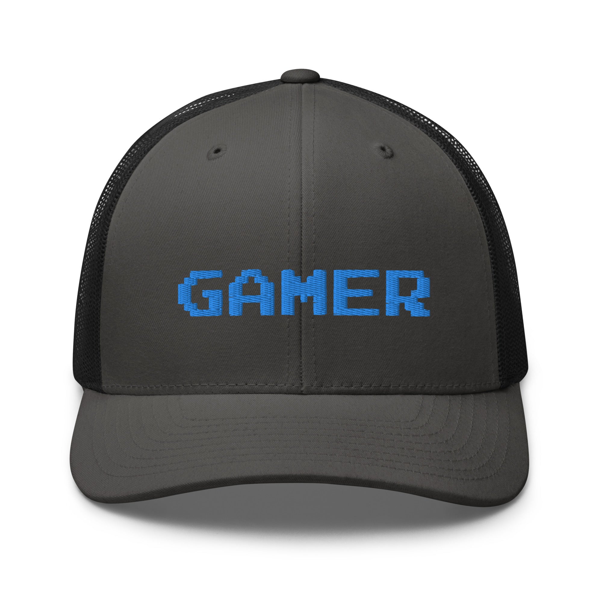 8 Bit Gamer Embroidered Retro Trucker Cap Snapback Hat