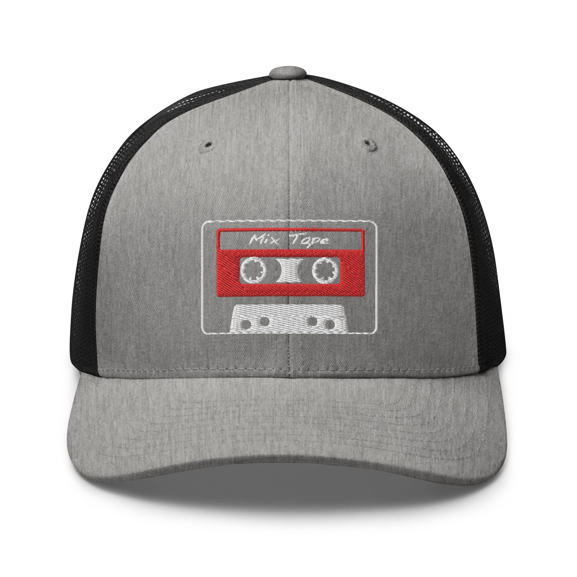 80's Style Retro Cassette Mix Tape Embroidered Retro Trucker Cap Snapback Hat