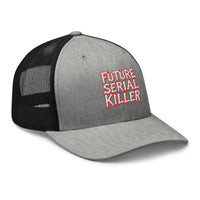 trucker hat featuring Future Serial Killer embroidered artwork, product image 8