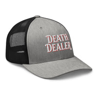 trucker hat featuring Death Dealer embroidered artwork, product image 8