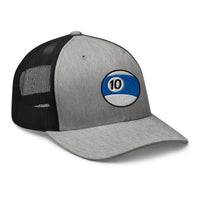 trucker hat featuring Ten Ball Billiards embroidered artwork, product image 8