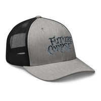 trucker hat featuring Future Corpse Horror Funeral embroidered artwork, product image 8
