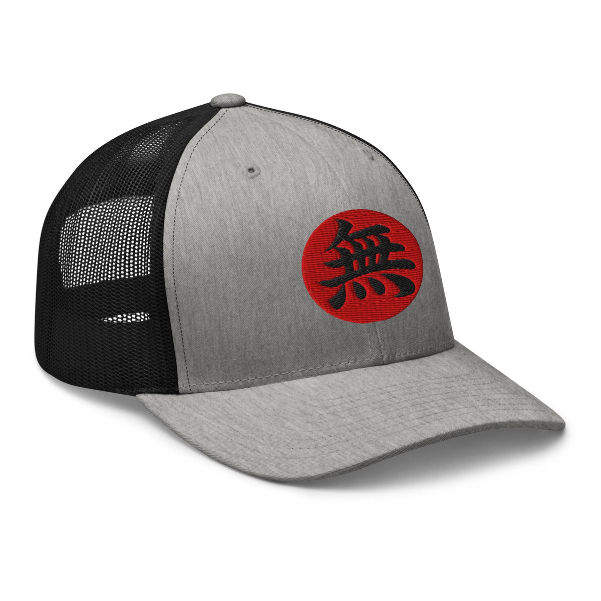 trucker hat featuring Void Kanji 無 (Mu) Trucker embroidered artwork, product image 8