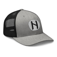 trucker hat featuring Hagalaz Rune embroidered artwork, product image 8
