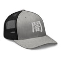 trucker hat featuring Japanese Kanji Darkness 闇 embroidered artwork, product image 9