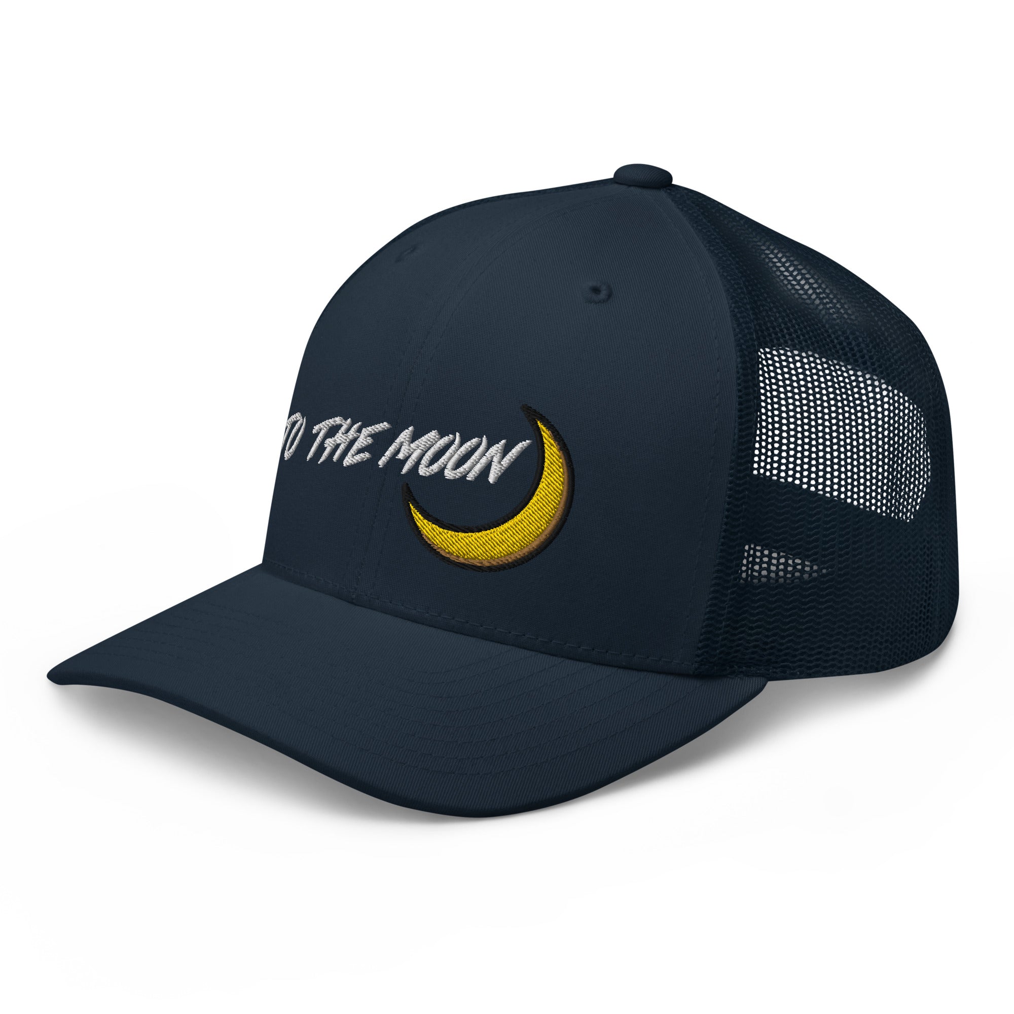 To The Moon Crypto Tokens Coins NFT Trucker Cap Snapback Hat