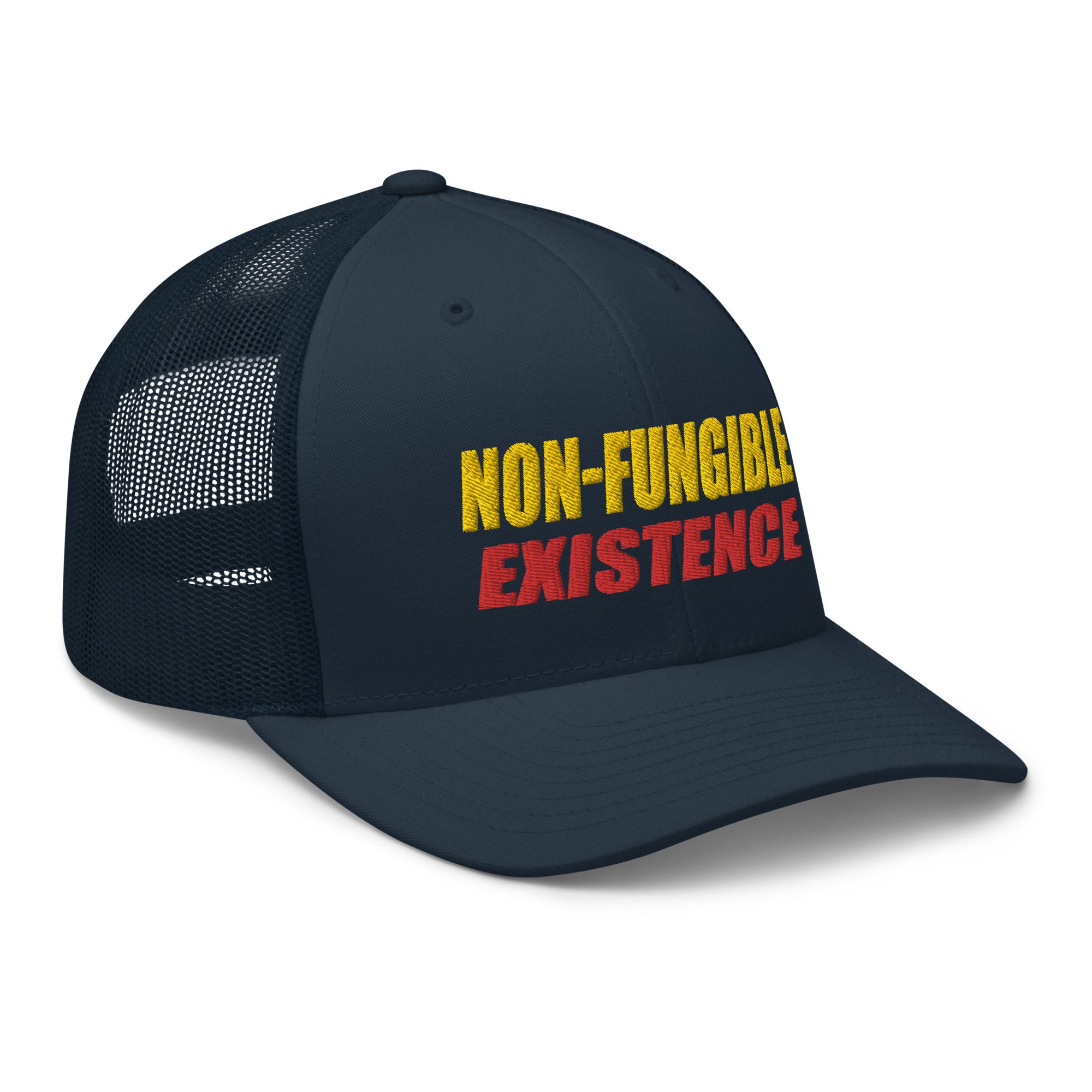 NFT Non-Fungible Existence Crypto Bitcoin Trucker Cap Snapback Hat