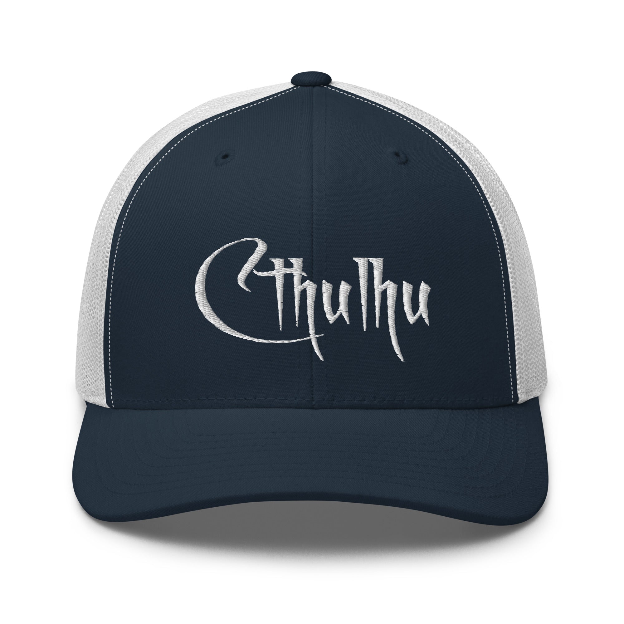 White Call of Cthulhu Great Old Ones Embroidered Trucker Cap Snapback Hat