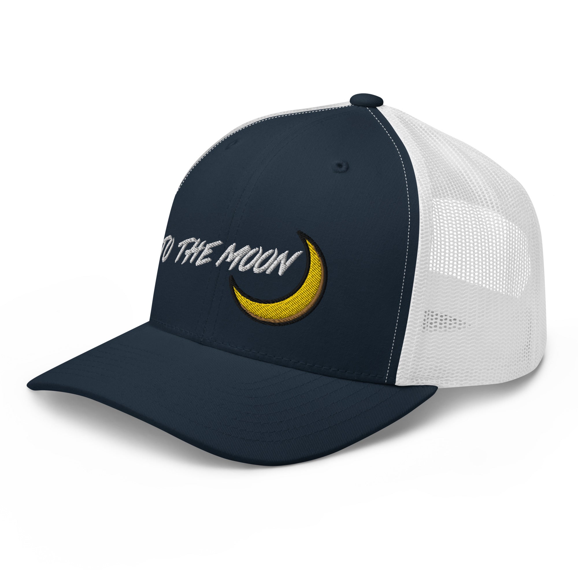 To The Moon Crypto Tokens Coins NFT Trucker Cap Snapback Hat