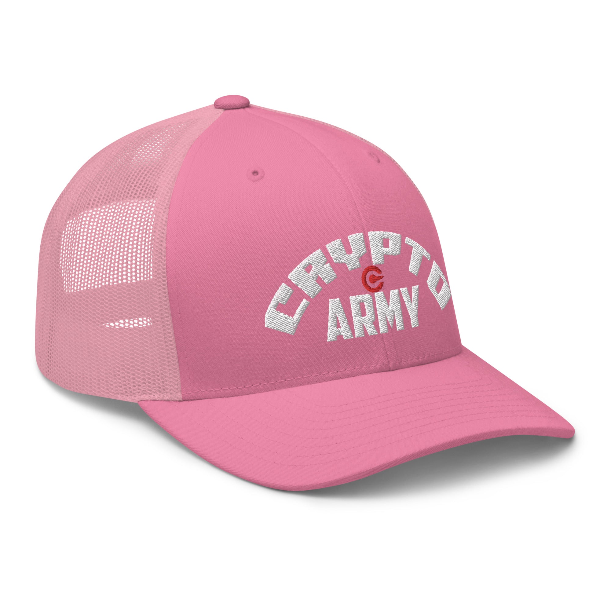 Crypto Army Curved Cryptocurrency Symbol Trucker Cap Snapback Hat