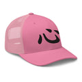 White trucker hat featuring Heart Kanji Symbol 心 embroidered artwork, product image 7