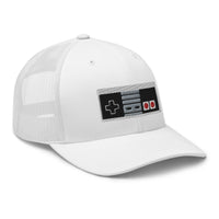 trucker hat featuring Classic 80's Game Controller Embroidered Retro embroidered artwork, product image 18