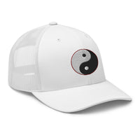 trucker hat featuring Yin and Yang Chinese Symbol embroidered artwork, product image 10