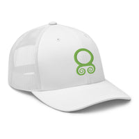trucker hat featuring Green Troll Cross embroidered artwork, product image 10