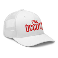 trucker hat featuring The Occult Red embroidered artwork, product image 9