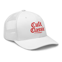trucker hat featuring Cult Classic Red Gen X embroidered artwork, product image 9