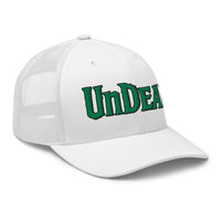 trucker hat featuring Undead Zombie embroidered artwork, product image 9