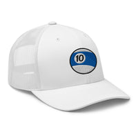 trucker hat featuring Ten Ball Billiards embroidered artwork, product image 9