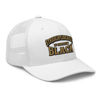 trucker hat featuring Straightjacket Is the New Black embroidered artwork, product image 9