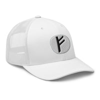 trucker hat featuring Fehu Rune embroidered artwork, product image 9