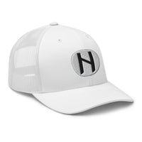 trucker hat featuring Hagalaz Rune embroidered artwork, product image 9