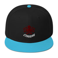 The Call of Cthulhu Horror Fiction Embroidered Flat Bill Cap embroidered snapback hat, product image 14