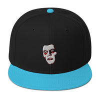 Horror Monster Pazuzu "Captain Howdy" Embroidered Flat Bill Cap embroidered snapback hat, product image 13