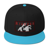 Gruss Vom Krampus Embroidered Flat Bill Cap embroidered snapback hat, product image 13